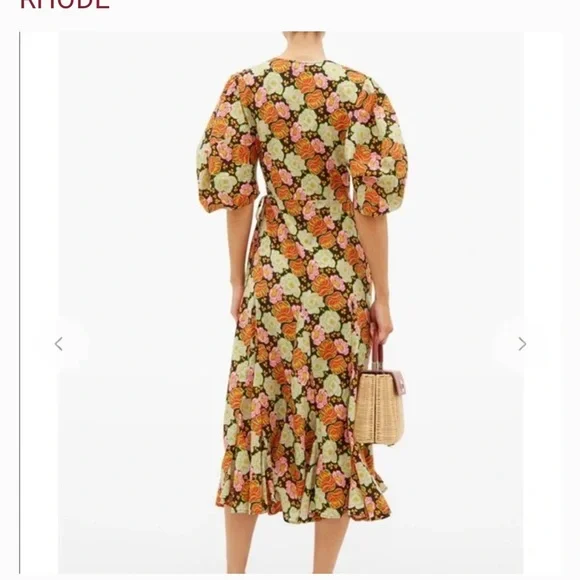 Rhode Resort Fiona Dress, Electric Petal-S